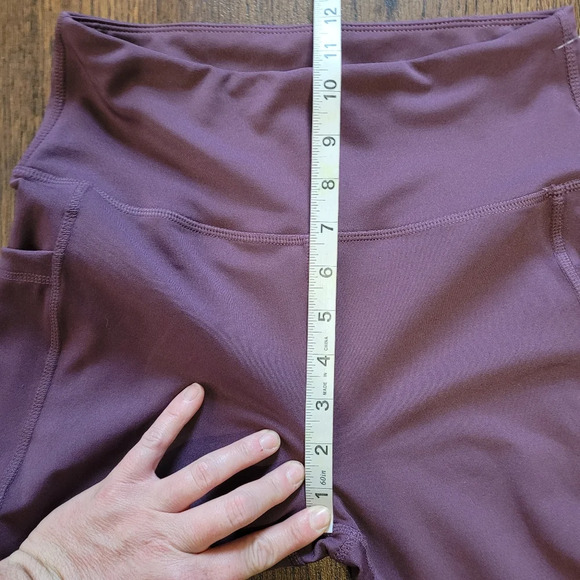0 to 5 Brand Yoga Active Full Length Hi-Rise Purple Leggings Size Women's Small - Picture 7 of 11